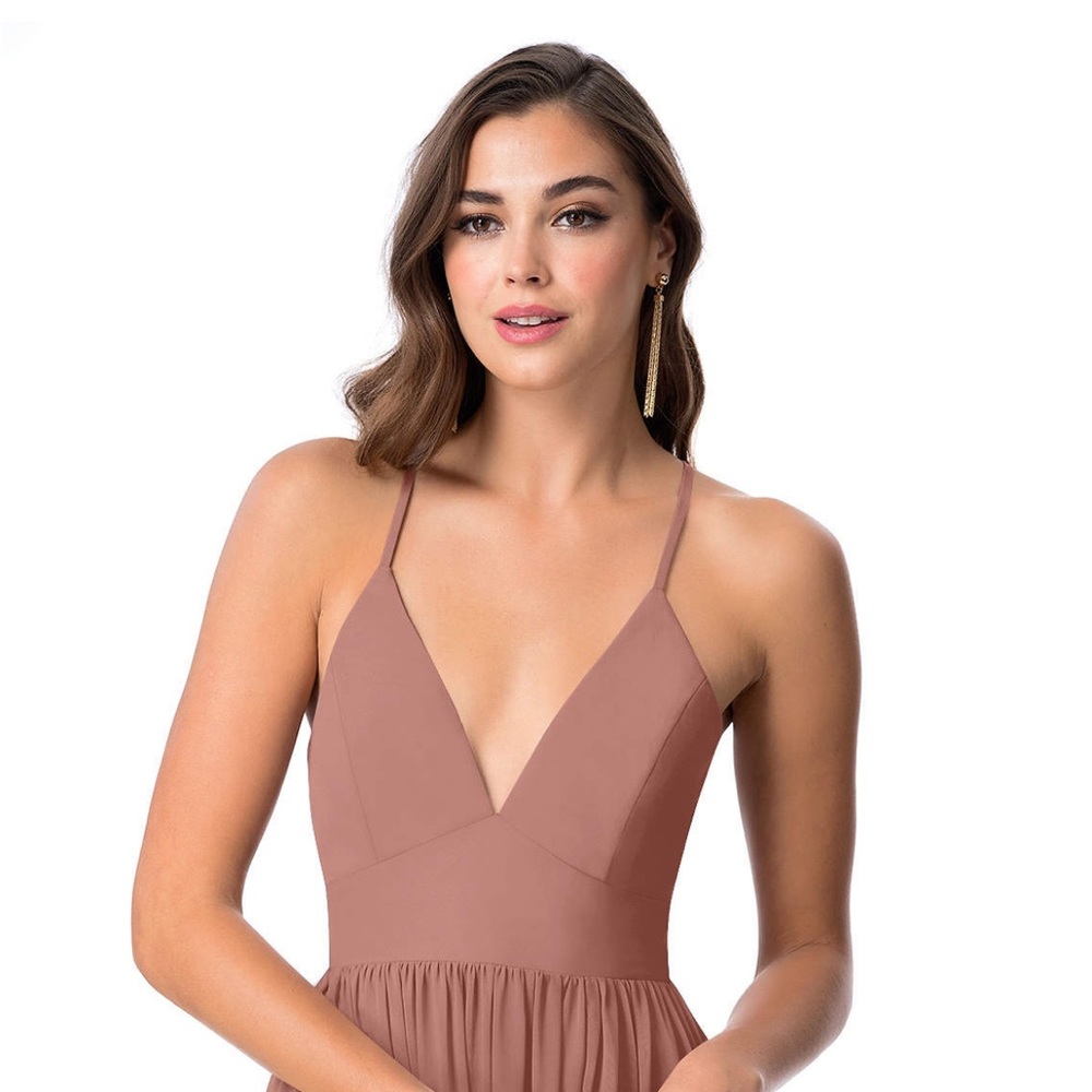 Azazie Aaida Bridesmaid Dress in Cedar Rose